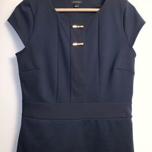 Ann Taylor Navy Blue Blouse